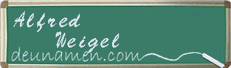 Alfred Weigel Visitenkarte